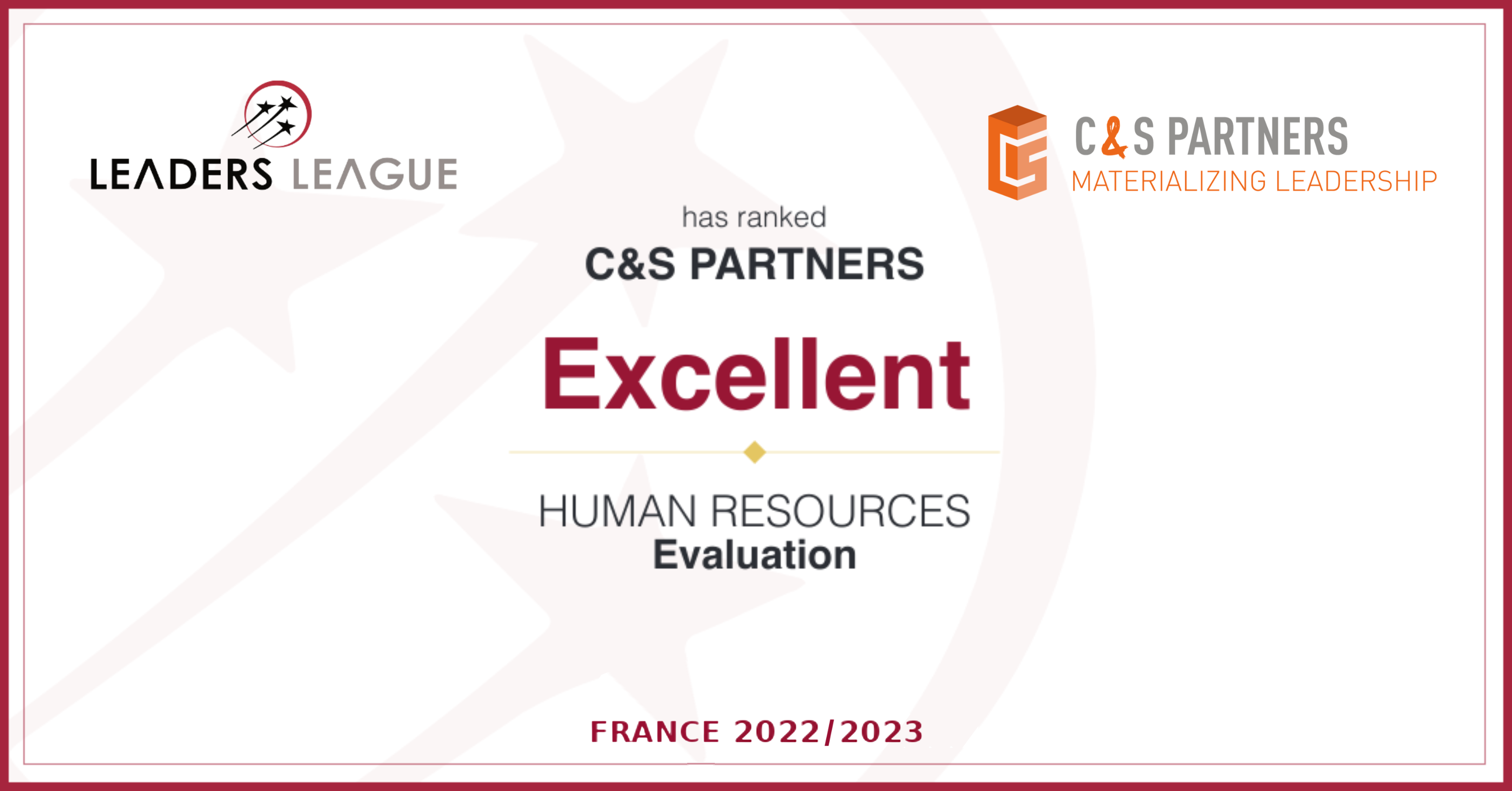 C&S Partners - Executive assessment ranking - 2022-2023